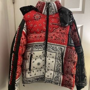 Rockstar Originals Red Bandana puffer jacket